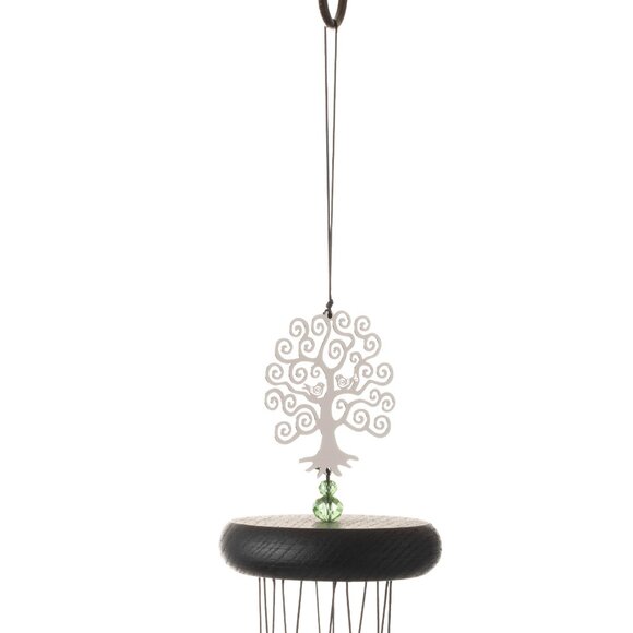 WOODSTOCK CHIMES Crystal Tree of Life 19'' Decor Designs Wind Chimes for Outdoor - Picture 2 of 6